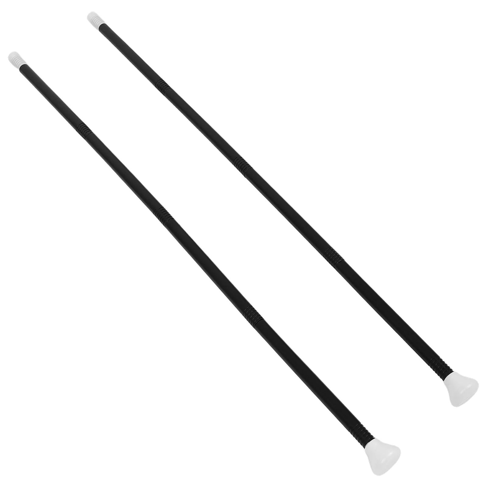 

2 Sets Magician's Staff Costume Walking Stick Props Cane for Cosplay Black Wand Halloween Dress up Work