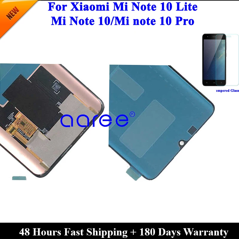 AMOLED LCD Display For Xiaomi Mi Note 10 Lite LCD For Xiaomi Mi note 10 LCD Display LCD Screen Touch Digitizer Assembly