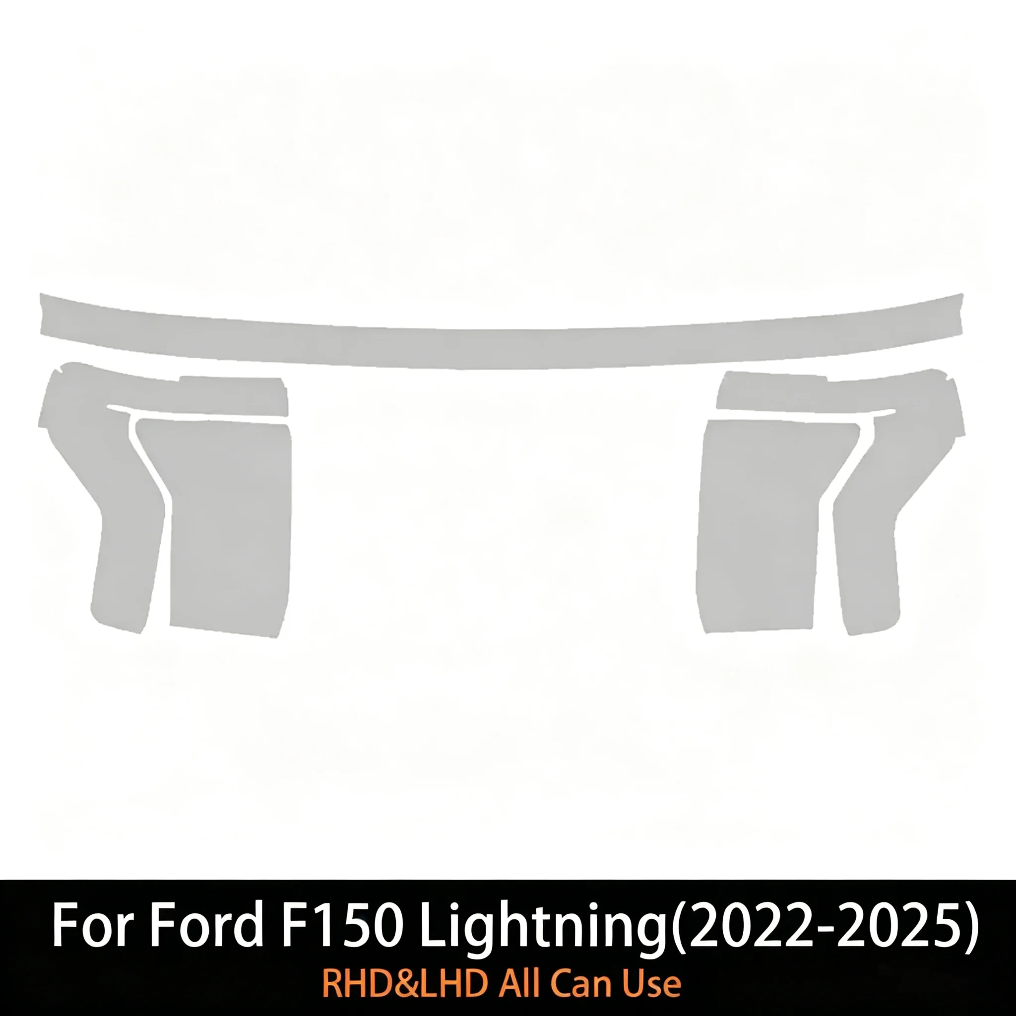 Headlight Transparent TPU Protective Film For Ford F150 F-150 Lightning 2022-2025 Car Tinted Customization PPF Anti-scratch Film