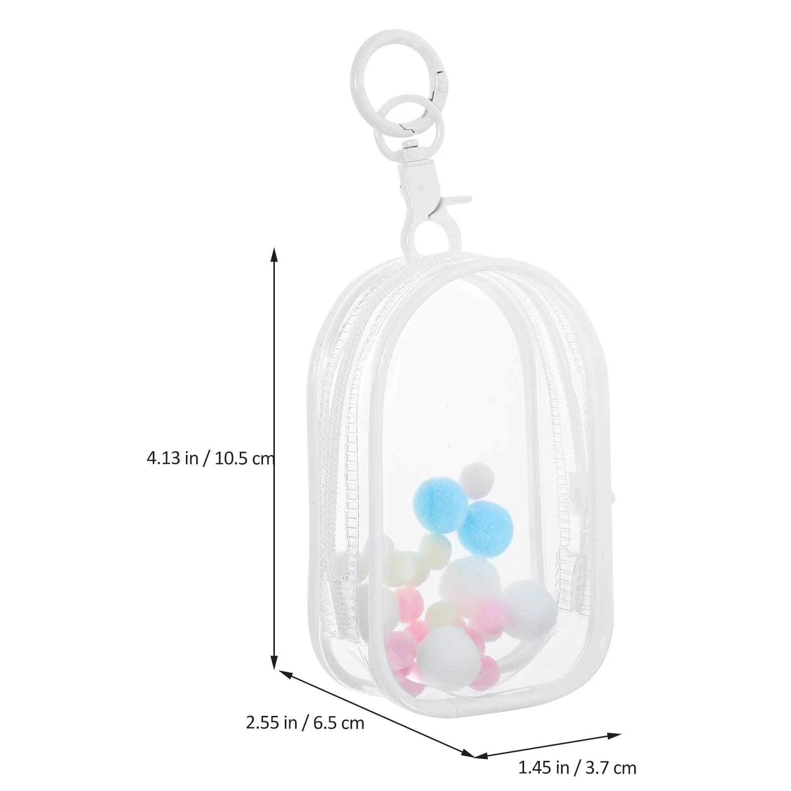 Transparent Storage Bag for Mini Clear Hanging Portable Display Pouch The Tote