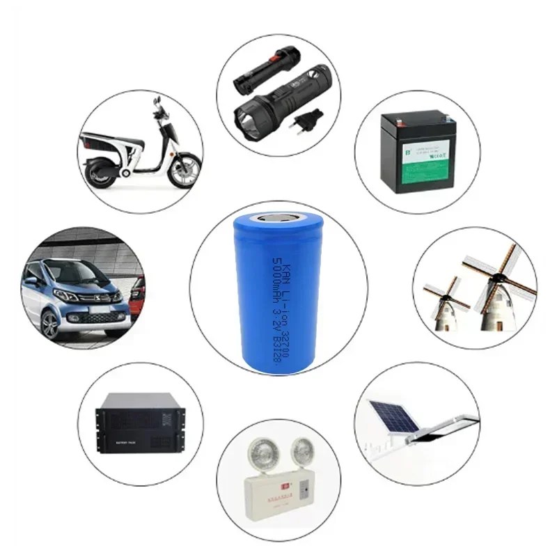 32700 New LiFePO4 Battery 3.2V 5000mAh High Power Flashlight LiFePO4 Rechargeable Battery