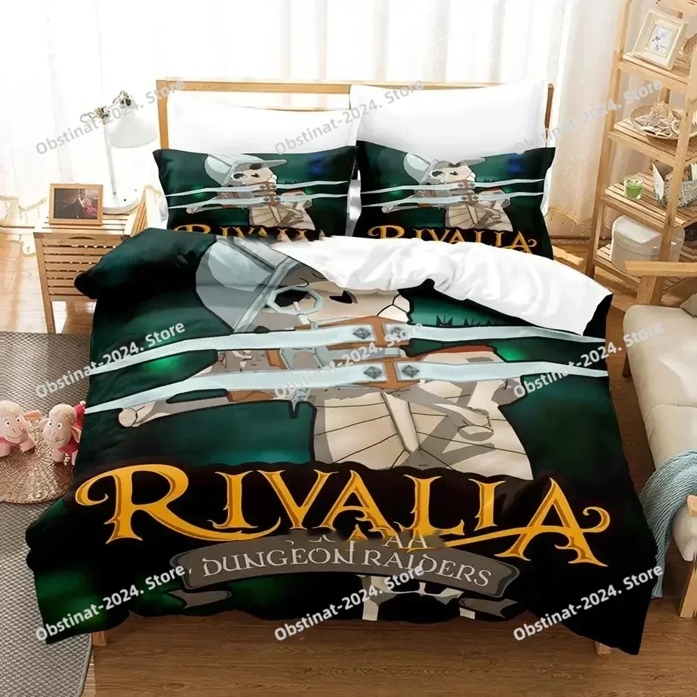 

Top Game Rivalia Dungeon Raiders Bedding Set Duvet Cover Bed Set Quilt Cover Pillowcase Comforter king Queen Size For Boys Adult