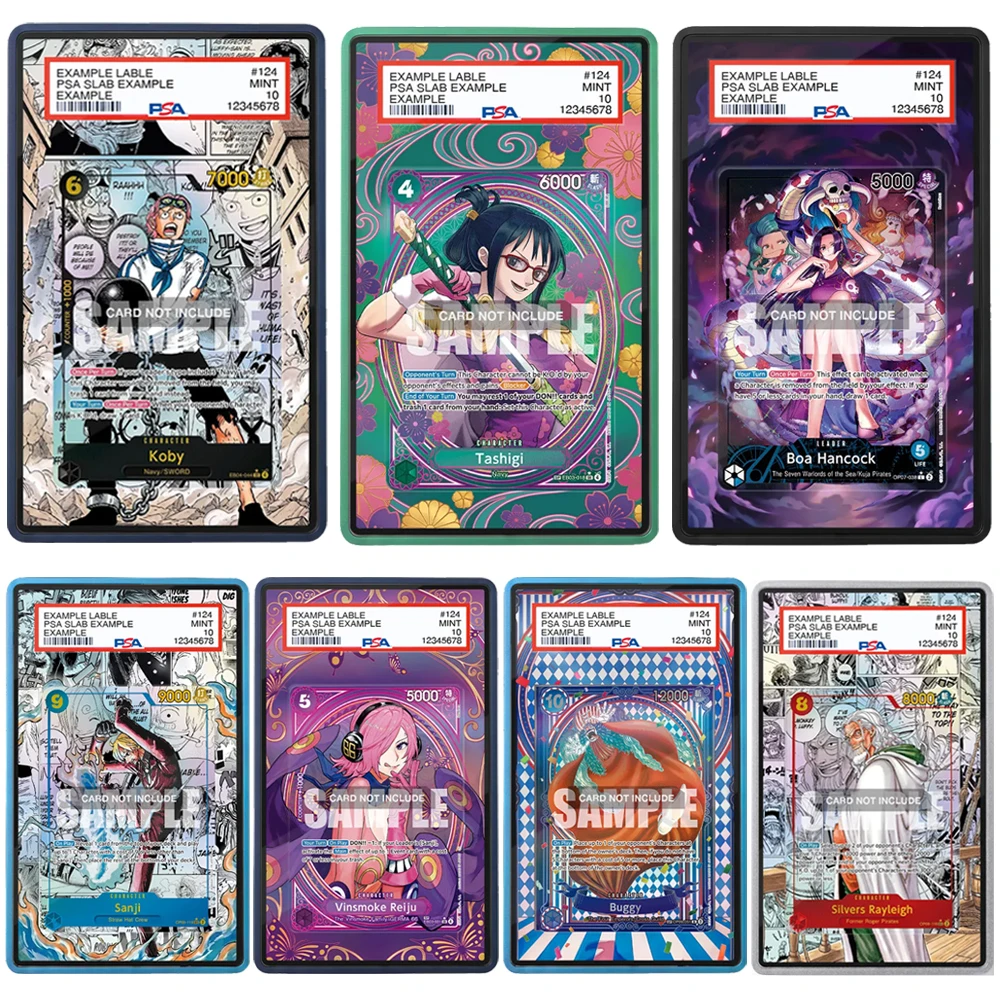 Boa Hancock Tashigi Vinsmoke Reiju Buggy Koby Roronoa Zoro Sanji Extended Art Display Case for Graded OPTCG PSA Storage Box