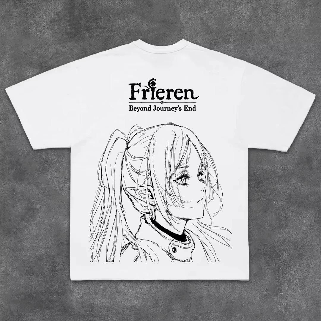 Regalo Conmemorativo 2026 - Ropa Relacionada con el Anime Fleurine - Camiseta de Manga Corta para Verano, Estilo Anime de Algodón para Hombre