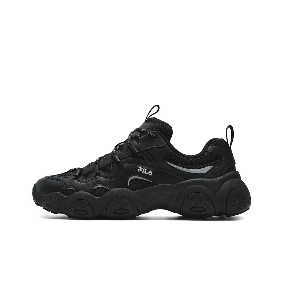FILA FLUID 7 Height Increasing Chunky Sneakers Women's Black/Space Silver F12W612125FBS