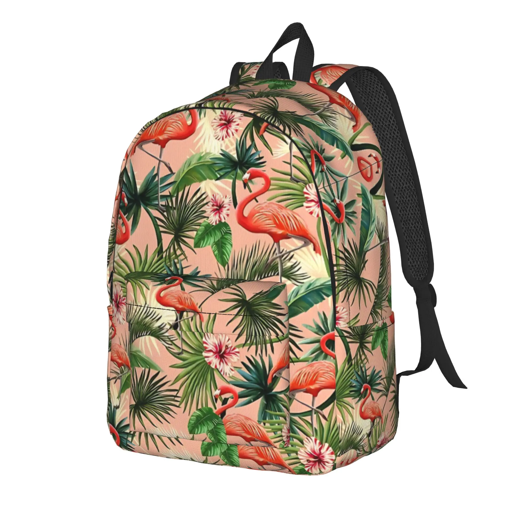 Back to school season tropical bird Schoolbag Flamingo Office Workers Classic Backpack