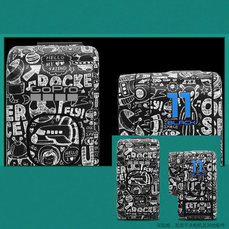 Colorful Decals For GoPro 10/11/12 Removable Skins Protector Coat Camera Cover for GOPRO 12 Scratch-proof  Protective Film Kit