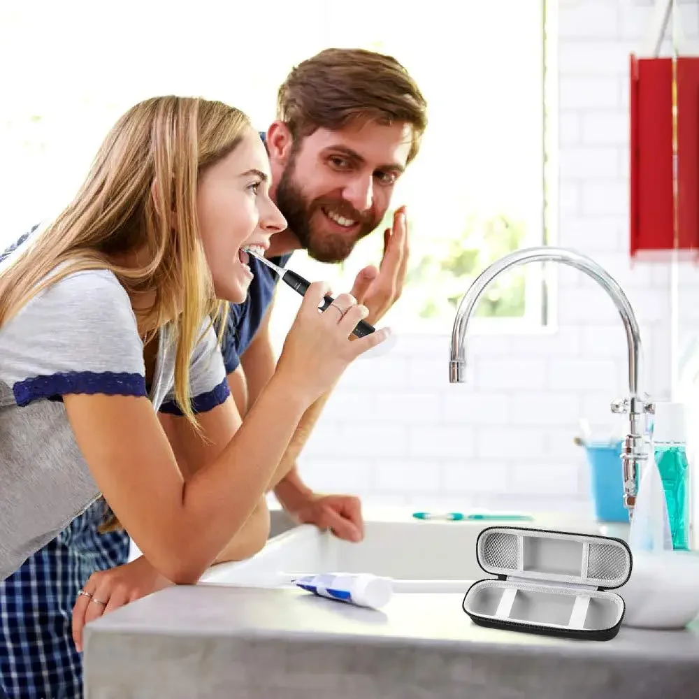 

For Electric Toothbrush Protective Shell Organizer Holder Box Black Portable Universal Toothbrush Travel Case EVA Storage Bag