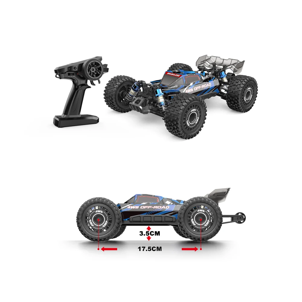 Hyper Go MJX 16207 1/16 RC Car Brushless Motor 4WD Off-Road Remote Control Cars 70km High Speed Racing Drift Toy Ship from US