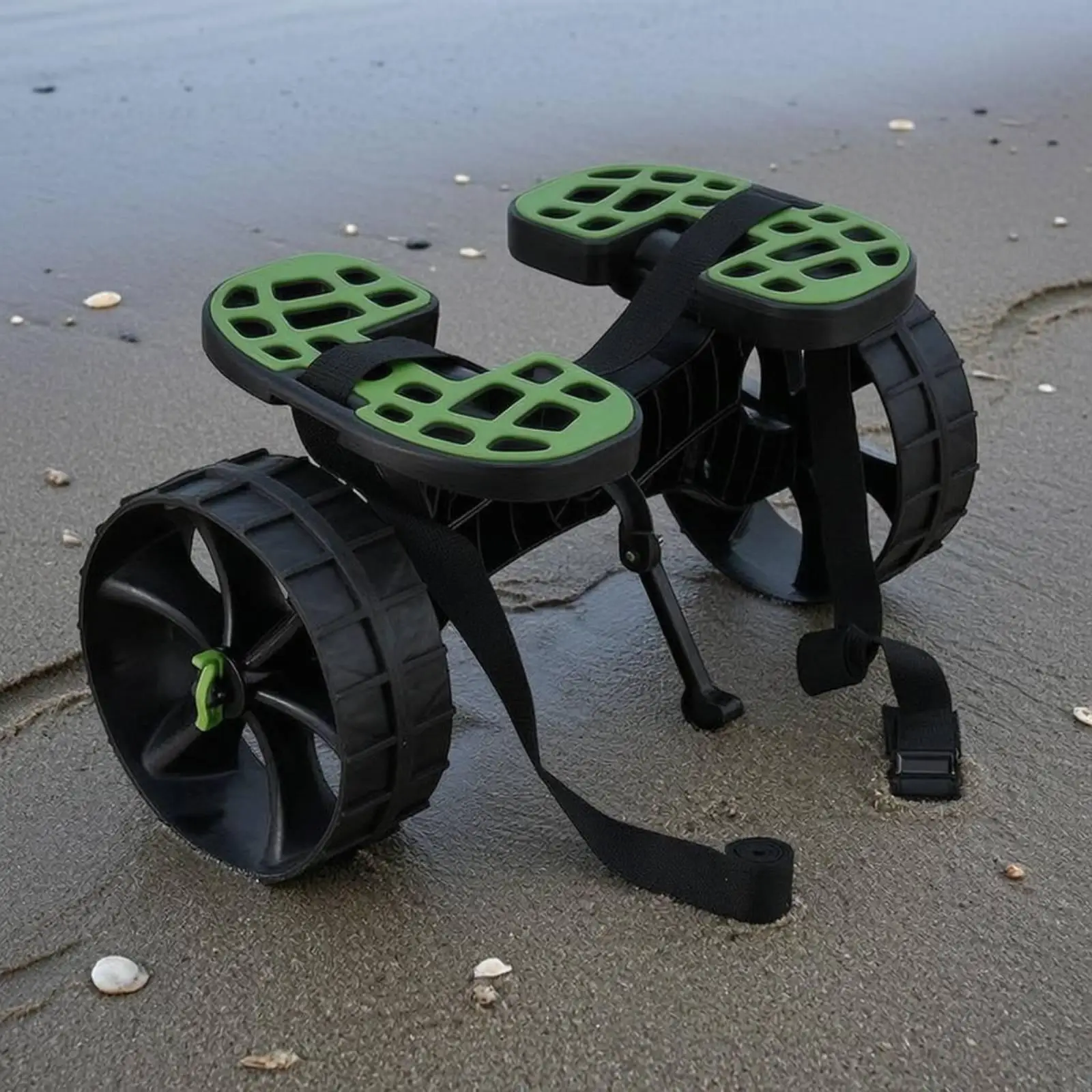 Sand Beach Wagon Cart with Wide Solid Wheels for Heavy Loads Outdoor Camping Trailer Carrier - view 6
