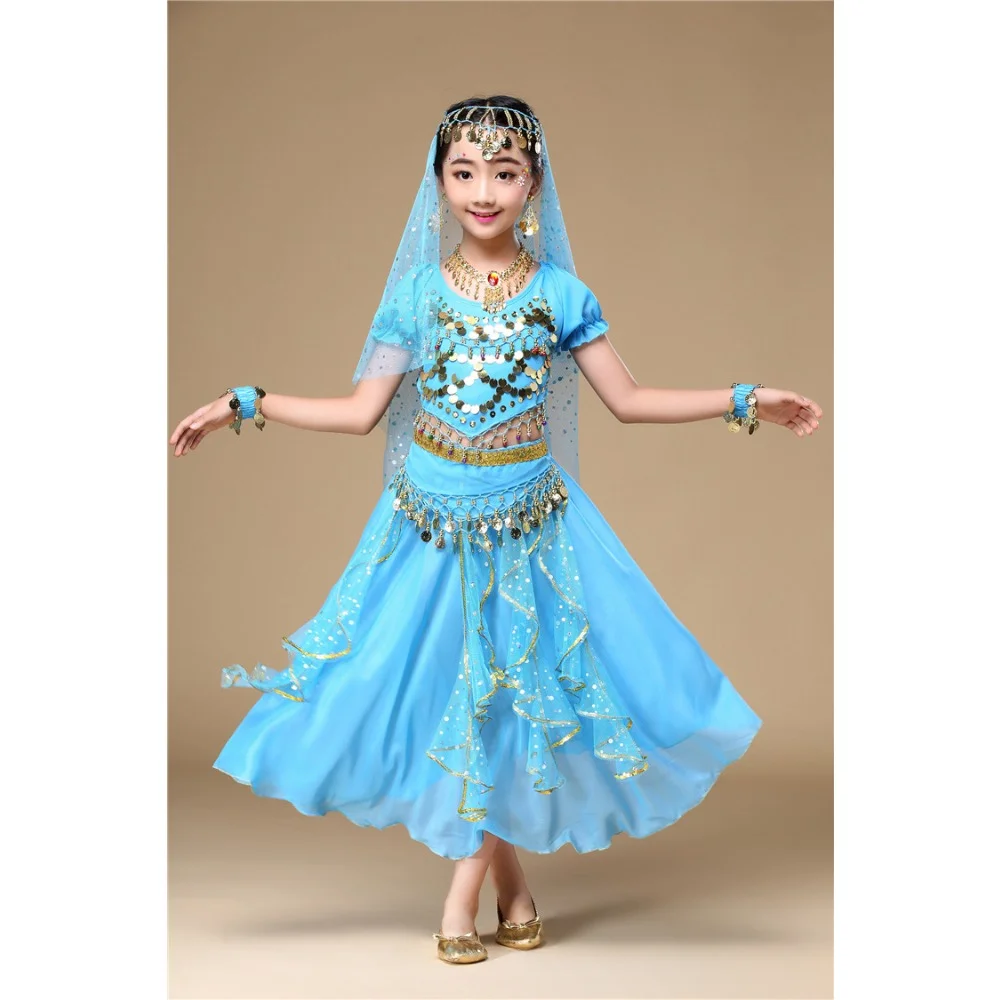 Children\'s Indian Dance Costume June 1 Dance Costume Girls\' Belly Dance Costume Belly Dance Belt  Costumes  Belly Dance Costume