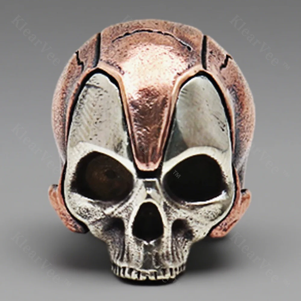 

Белый, красный медный череп, нож, бусина, сделай сам, паракорд, плетеная веревка, пряжка, EDC, подвеска, рюкзак, брелок, аксессуар, уличный инструмент, орнамент