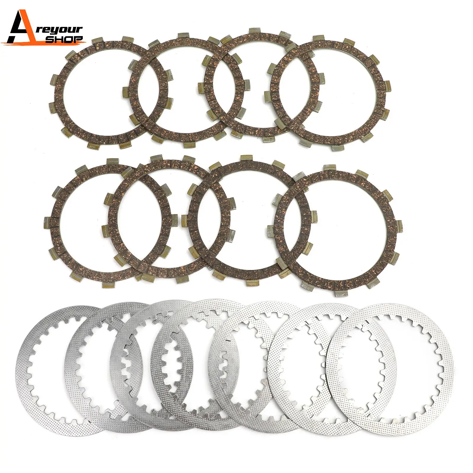 

Areyourshop fit for Yamaha TDM850 XJ900 F/S FZX700 XTZ750 Clutch Kit Steel & Friction Plates 31A-16325-00 7 2.0 Motor Parts