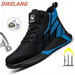 NEW Security Boots for Men Work Sneakers Women Boots Breathable Steel Toe Shoes Safety Puncture-Proof Men Boots