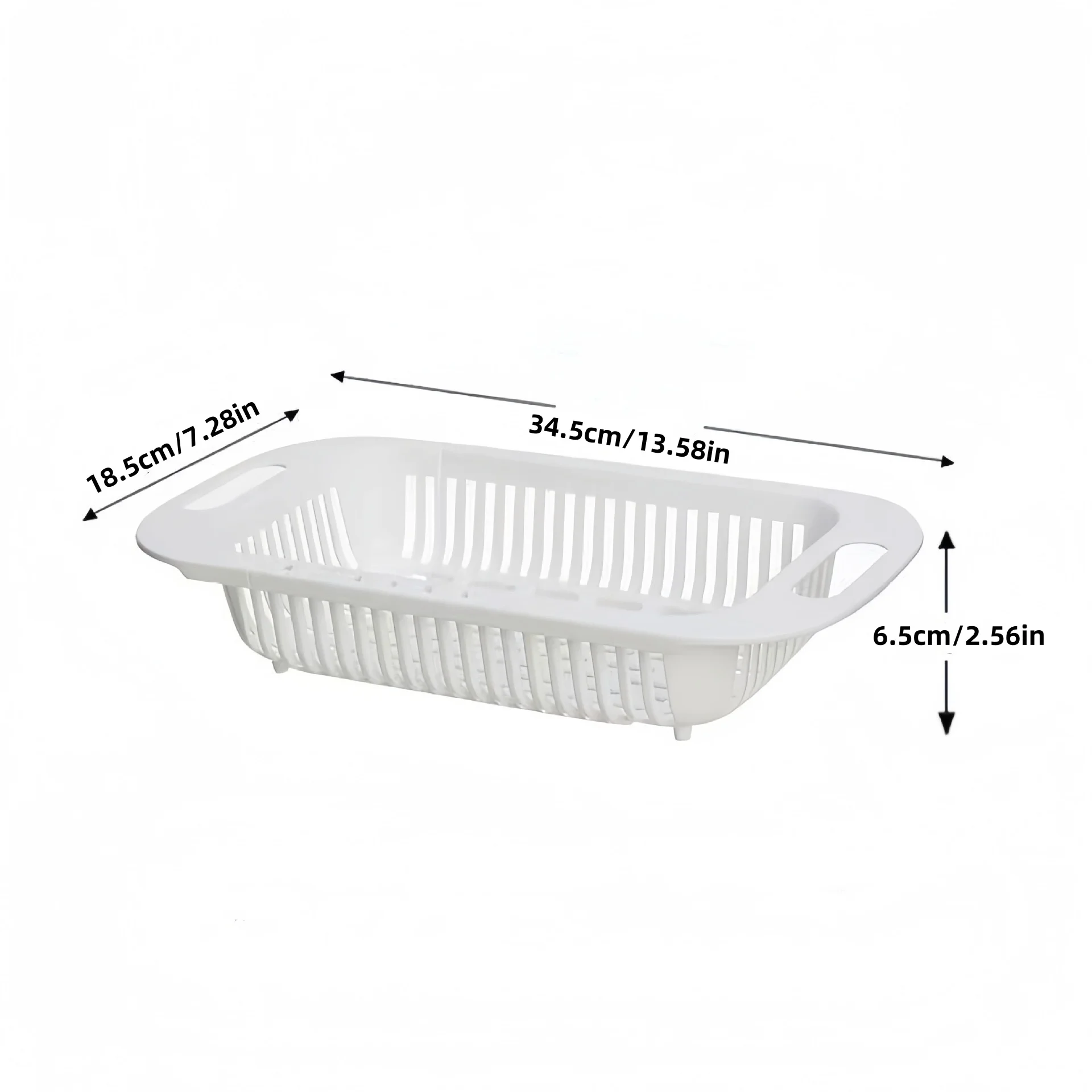 1Pc/Retractable Sink Drain Basket, Kitchen Vegetable Washing Basin, Fruit and Vegetable Draining Basket Above the Sink