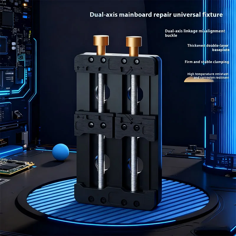 Universal PCB Holder Dual Axis Fixtures PCB Board Holder Soldering Motherboard Chip Remove Glue Phone Maintenance Clamp