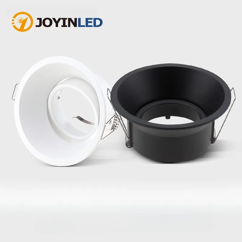 

1/6PCS Square/Round Adjustable LED GU10 Recessed Downlight MR16 Fitting Mounting Ceiling Spot Lights Frame Lampshade Cover