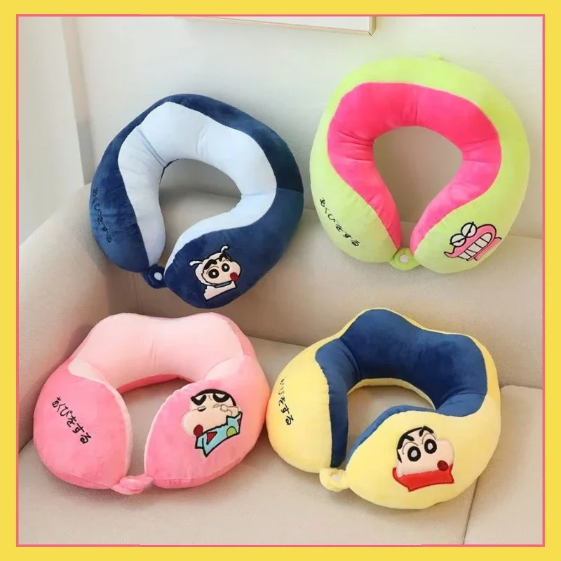 

Miniso collaboration Crayon Shin chan cute neck pillow portable cartoon PP cotton U-shaped pillow pillow for sleeping god gift