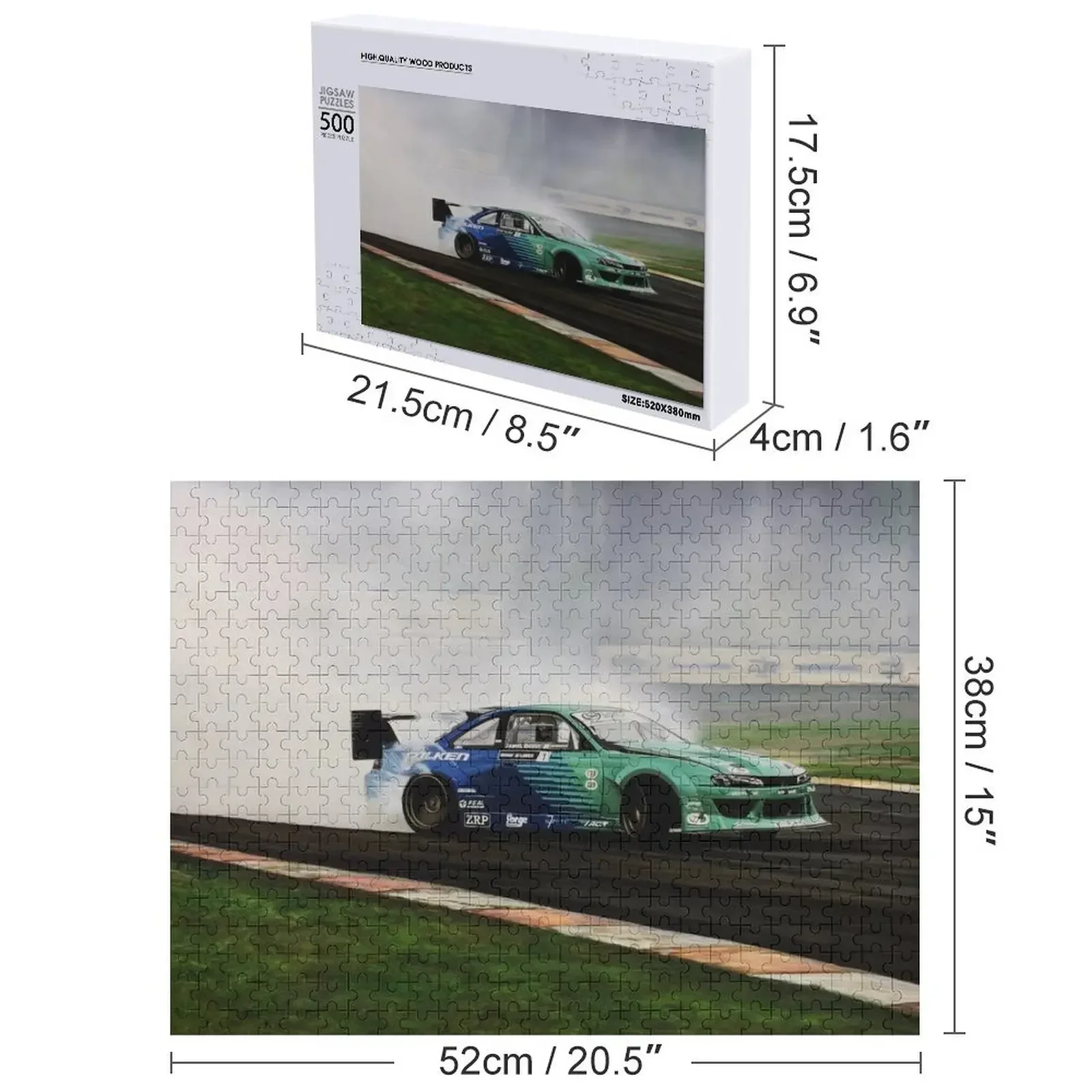 جيمس دين الانجراف سيارة بازل قطع لعبة الأطفال اسم مخصص الخشب لغز