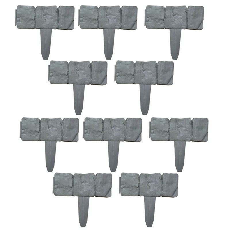 

Imitation Stone Garden Fence Plastic Fence Inserted Fence Pastoral Garden Gardening Grass Fence