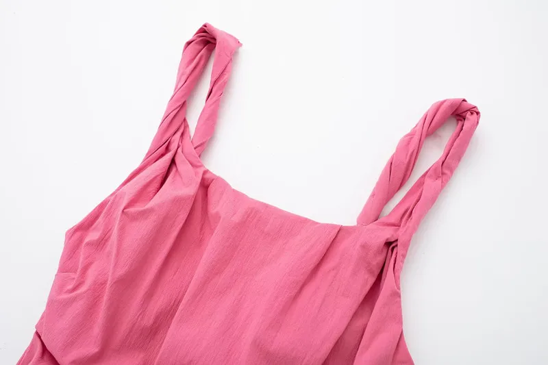 Vestido de tirantes sin mangas a la moda, vestido versátil adeazante para mujer, vestido largo de corte en A de cintura alt...
