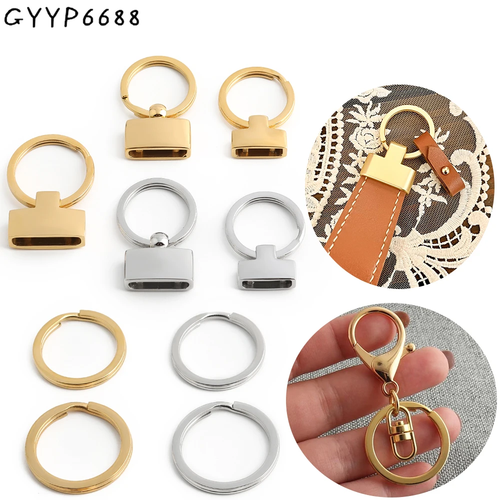 10/30/50PCS 100% Steel Keyring Hook Split Ring Key Ring For Keychain Bag Strap Double Loop O Ring Buckles Keys Holder Pendant