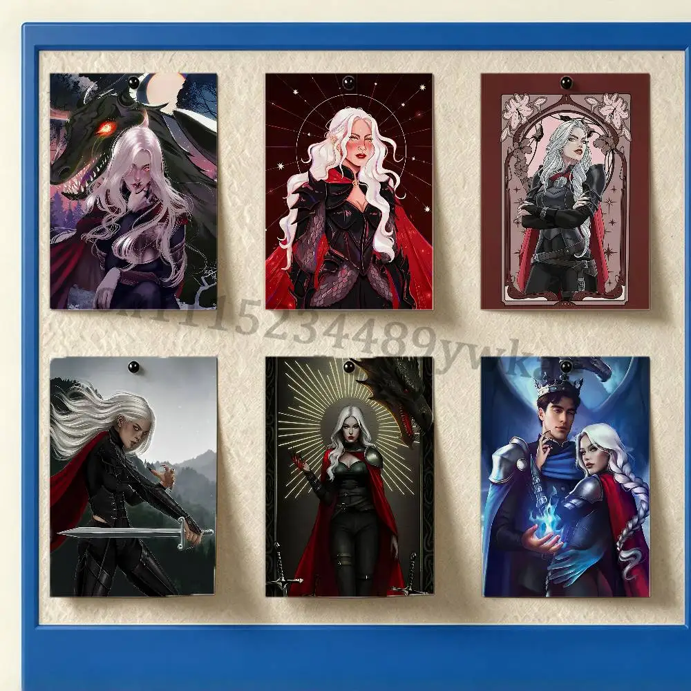 M-Manon B-Blackbeak Self Adhesive Poster Removable Futuristic Art Print for Game Room Bedroom Dorm Wall Decor