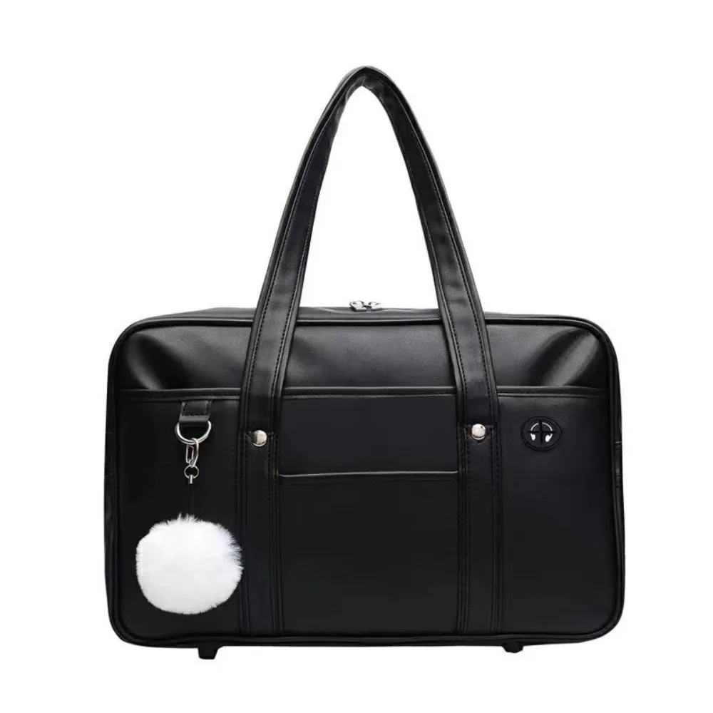 

Cute PU Leather JK Uniform Bag Retro Handbag Korean Style PU Leather Itabag Solid Color Commuting Computer Bag Shopping