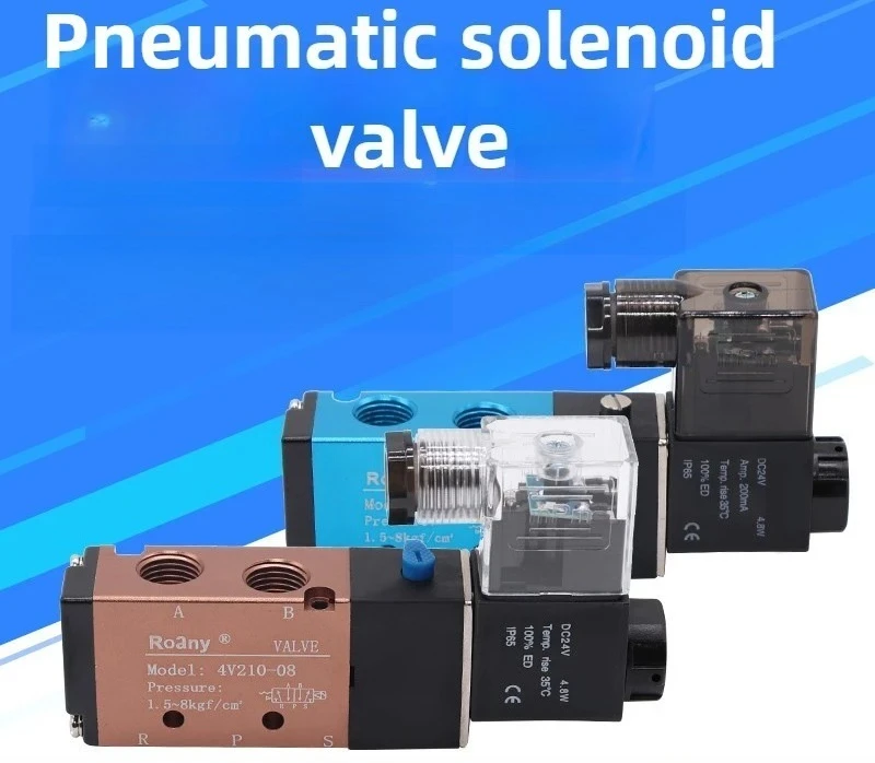 

AC220V 4V310-10 Клапан регулирования направления, 2 положения, 5-ходовой пневматический соленоид для приводов воздушного цилиндра