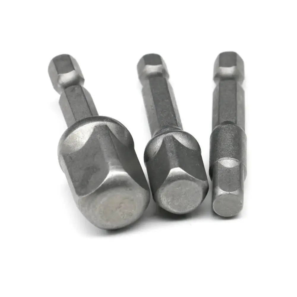 3 Pcs adattatore per presa per trapano a percussione punta per trapano a percussione adattatore per presa a barra s 1/4 3/8 1/2 punta per trapano a testa quadrata con gambo esagonale