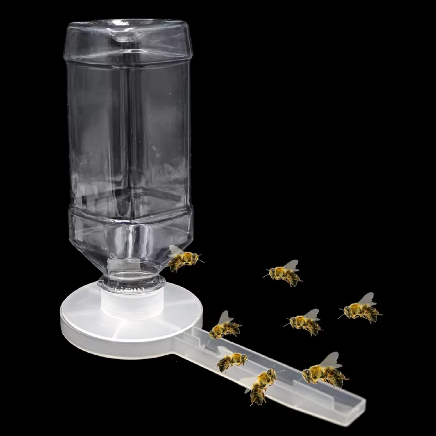 

2PCS Beekeeping Tools Round Bee Drinking Feeders Plastic White Feeders Bee Water Drink Drinkers Feeding Beekeeper Tools Supplies