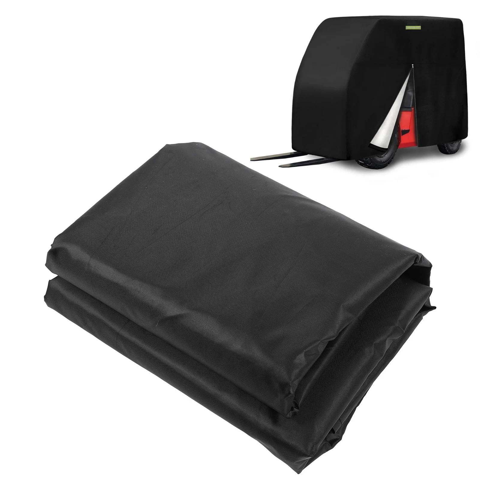 

Forklift Cover with Zip Water Dust Sun Proof Universal 210D Oxford Cloth for Fork Truck Outdoor Mechanical Equipment