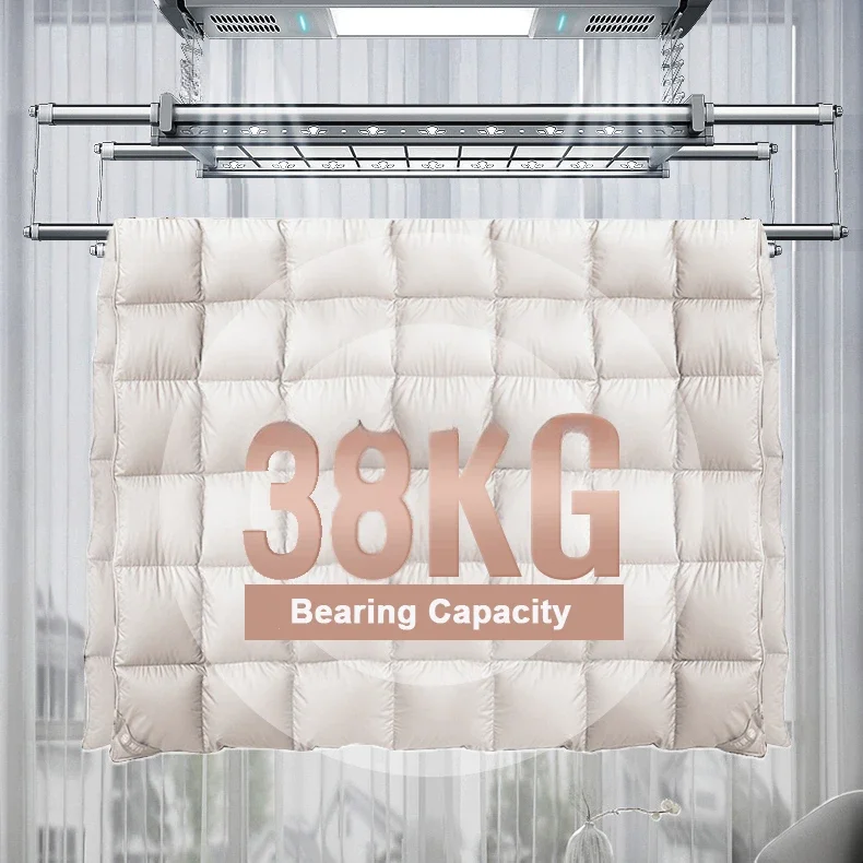 Popular Products Automation Cloth Laundry Hanger Remote Electric Ceiling Clothes Drying Rack Laundry Rack Smart