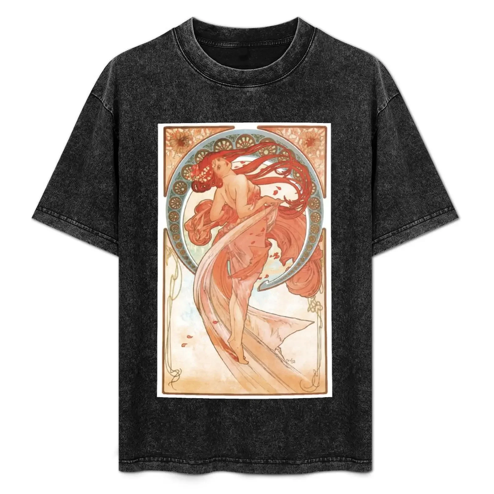 

Alphonse Mucha - The Dance / 1898 T-Shirt vintage clothes luxury clothing labubu sublime black t shirts for men