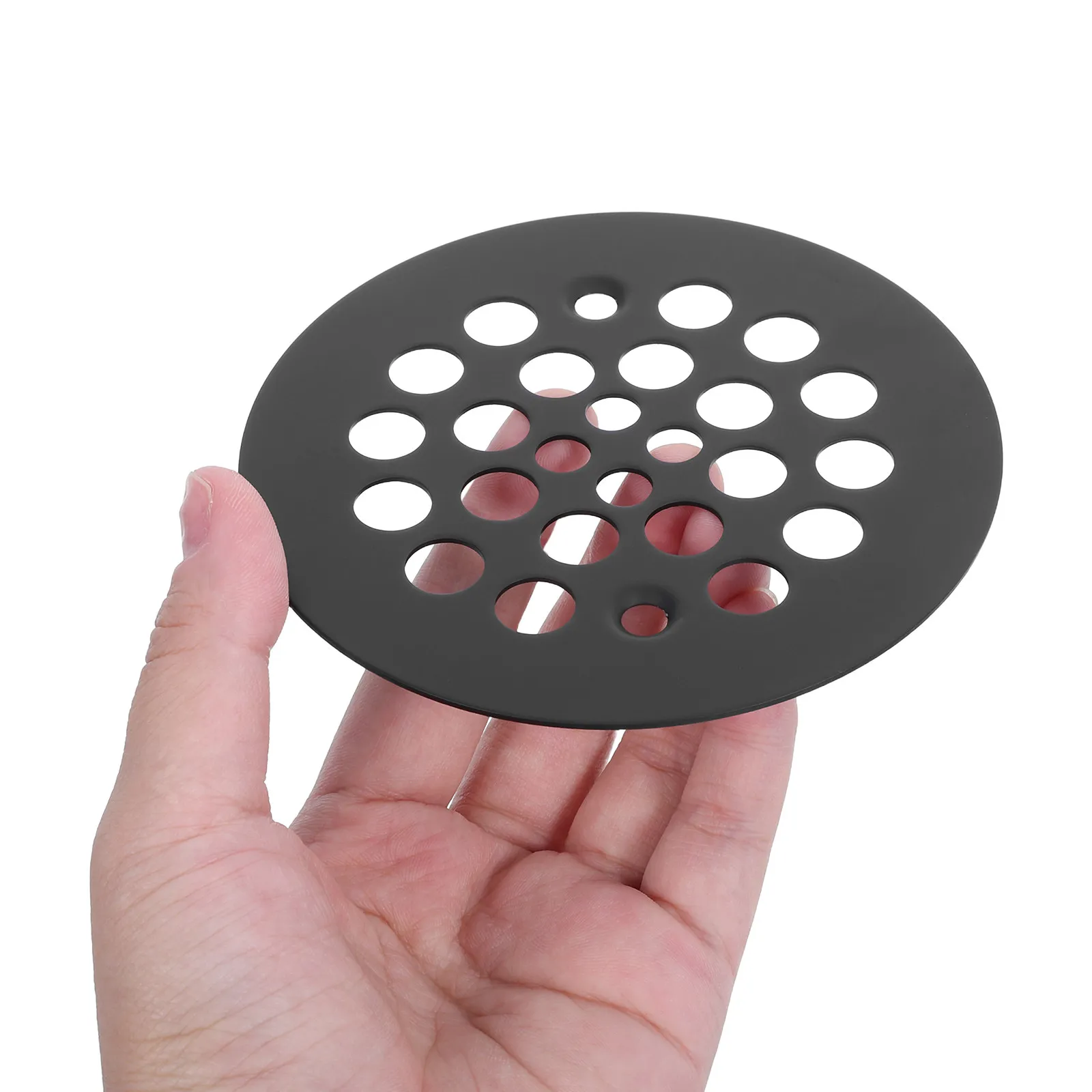Stainless Steel Floor Drain Cover Round Removable Mesh Filter 4.3inch Anti Clogging Bathroom Kitchen Shower Garage Drain Filter