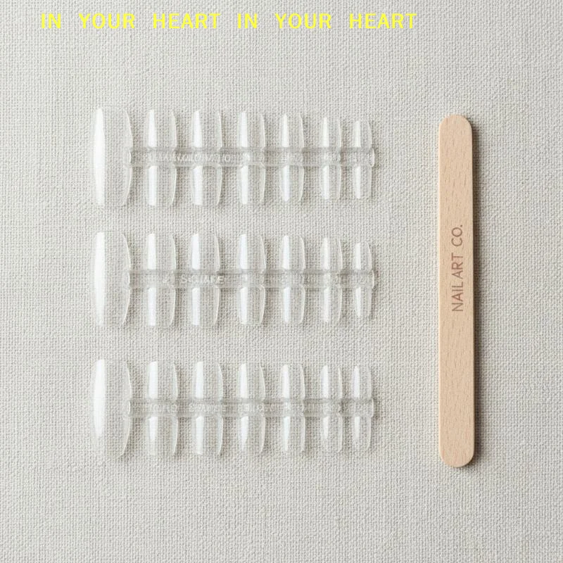 【X】Salon Table Nail Color Card Clear Solid Oval Triangle Square Display Tips for Manicure Nail Art Design Organizer Tool
