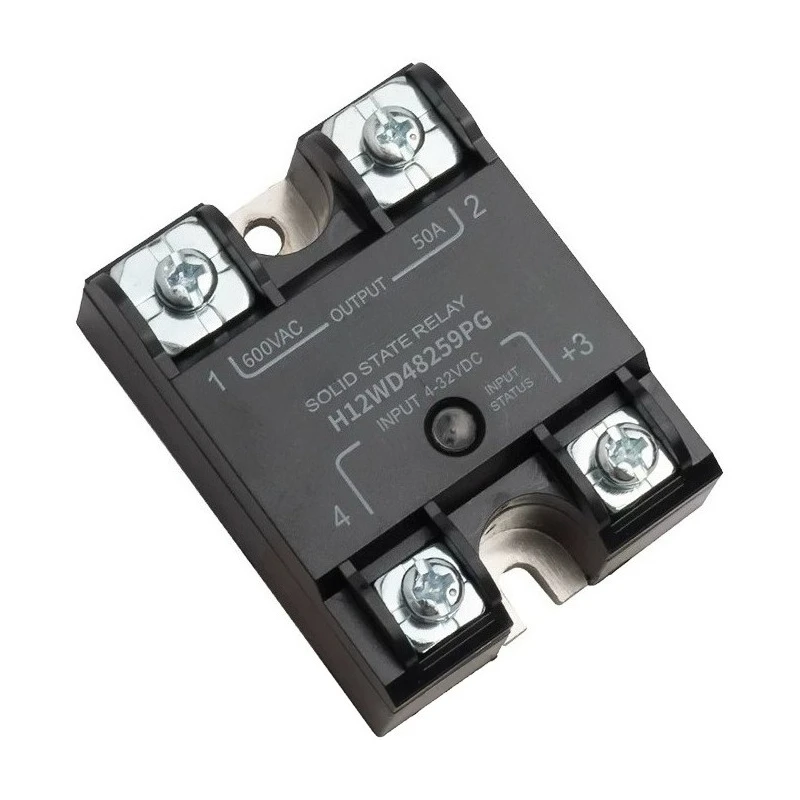 For SSR Solid‑State Relay H12WD4890PG ELS4850S, Compatible with 4825PG 4875PG 48125PG