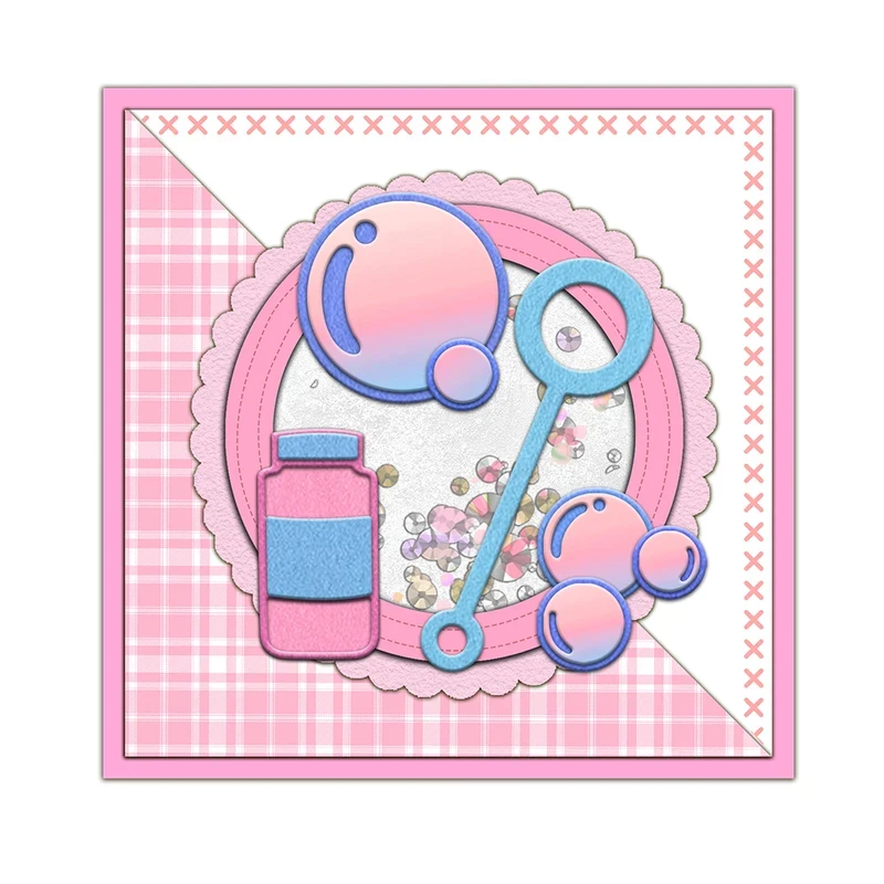 Bubble Blowing Toys Pattern Cutting Dies DIY Scrapbooking Supplies Metal Dies Knife Mold For Card Making Albums Decor