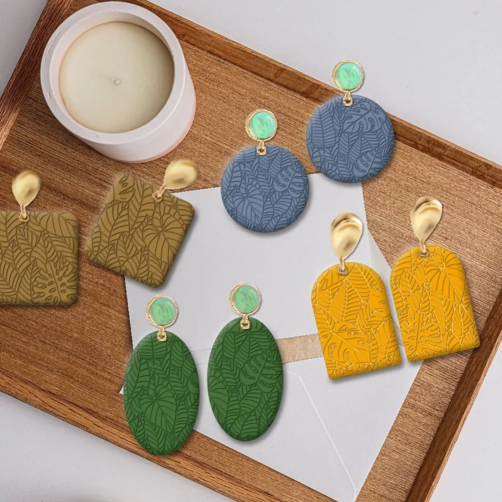 Polymer Clay Texture Sheets Leaves Silicone Texture Stamp Sheets Clay  Mat Plant Modeling Pattern Pad Texture Sheets