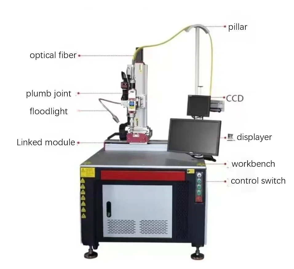 2026 Hot Sale Full Automatic Fiber Welding Machine High Precision for Motor Engine Stainless Steel Aluminum Metal