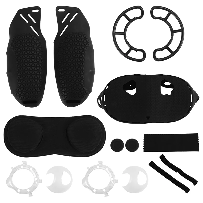 

For Quest 3S Silicone Host Protective Cover With Controller Protector And Lens Cover For VR Accessories