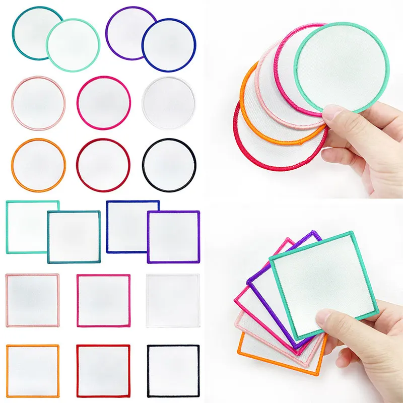 10pcs 7x7cm Iron-On Fabric Patches Blank No Sew Denim Patch Repair Sticker for DIY Jean Clothing Pants Badges Accessories