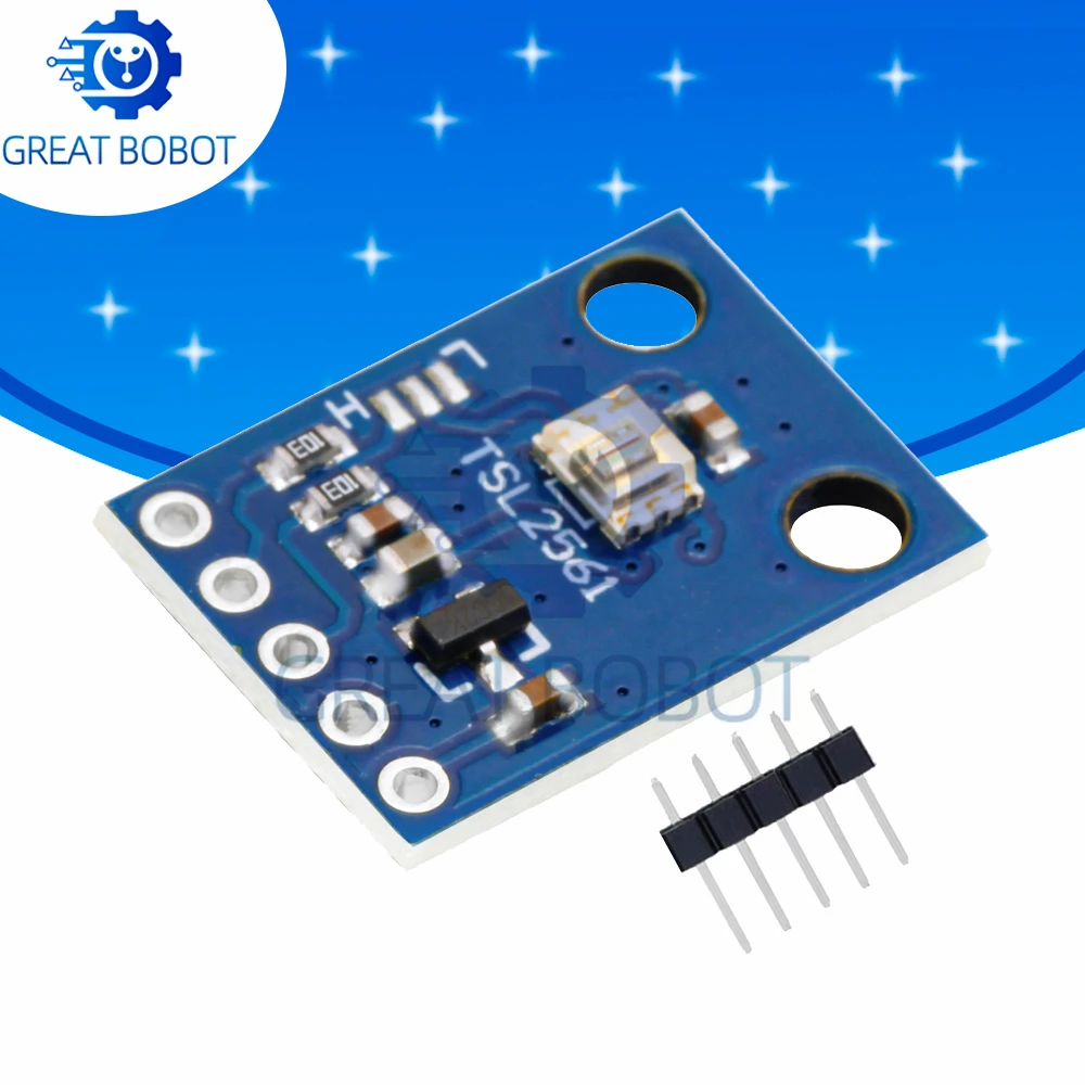1-2 Buah GY-2561 TSL2561 Sensor Luminositas 3V Modul Sensor Cahaya Inframerah Breakout Sensor Terintegrasi untuk Arduino