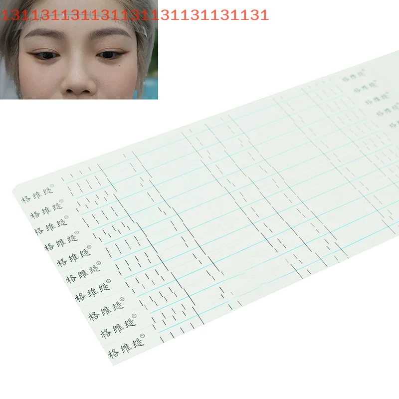 

30pcs Eyebrow Ruler Stickers Disposable Adhesive Eyebrow Measurement Stencil For Microblading Permanent Makeup Tools
