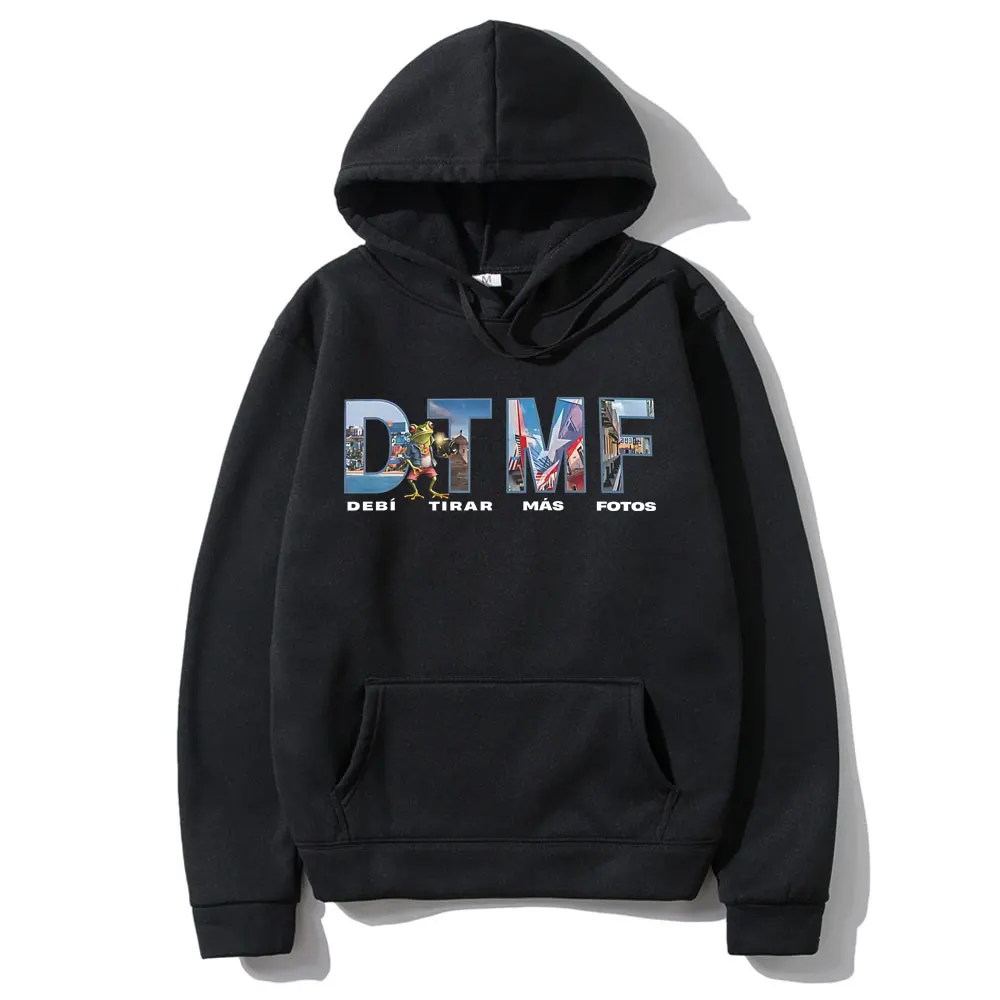 

Rapper Bad Bunny Debi Tirar Mas Fotos DTMF Logo Graphic Hoodie Men Women Hip Hop Fashion Pop Music Hoodies Oversized Sweatshirt