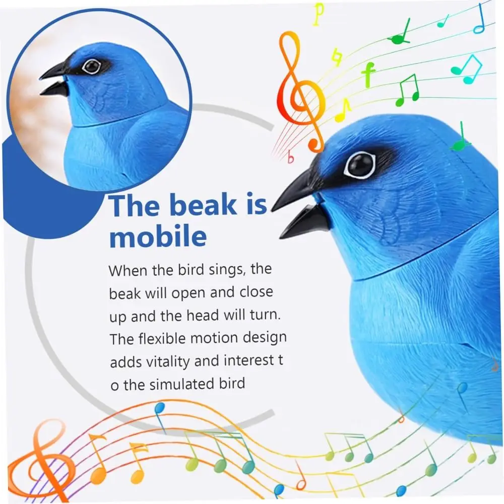 Cute Interactive Fake Birds Simulation Realistic and Vivid Birds Electronic Talking Parrot