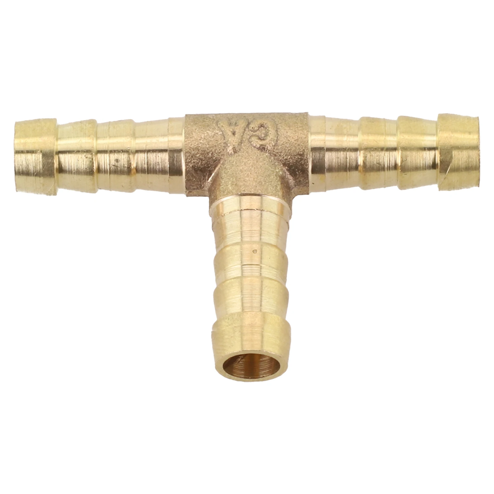 Barbed Tee Fitting 3 Way Tubing Fitting Secure Connection Space-saving for versatile Design Elegant Appearance Gold