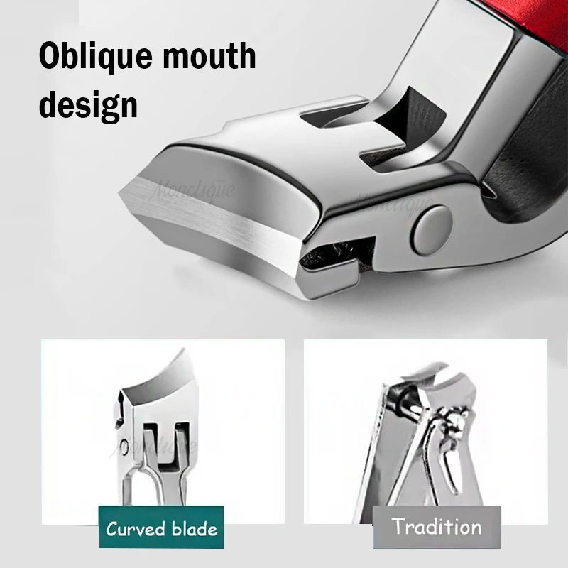 Anti-Splash Nail Clippers Large Thick Hard Special Nail Clippers Ingrown Toenail Clipper Cut Household Manicure Foot Care Tools