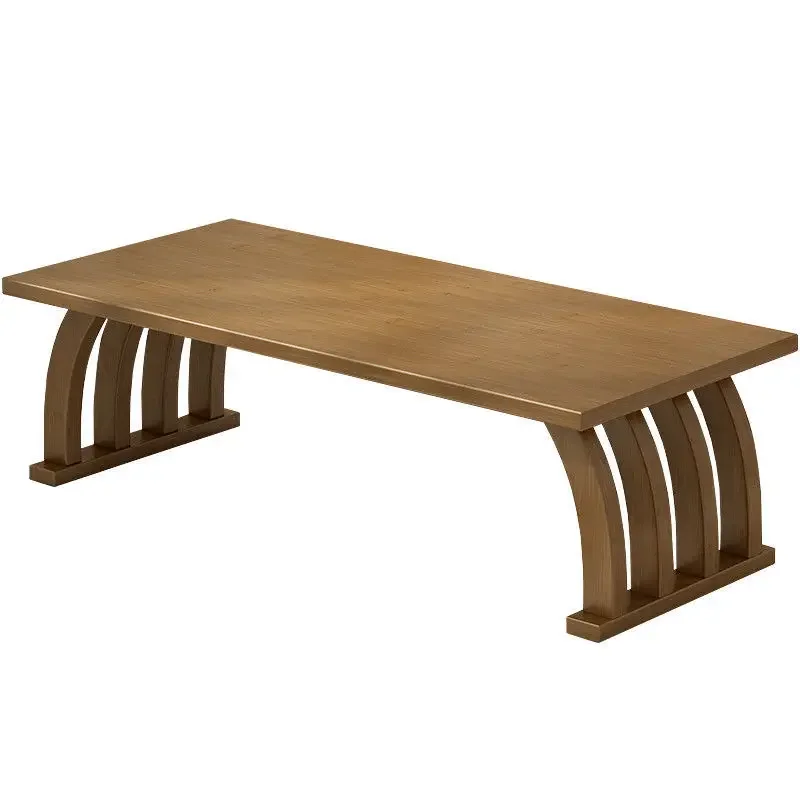 Küçük Kang masa katı ahşap ev Tatami şamandıra pencere küçük çay japon Zen üzerinde oturan düşük