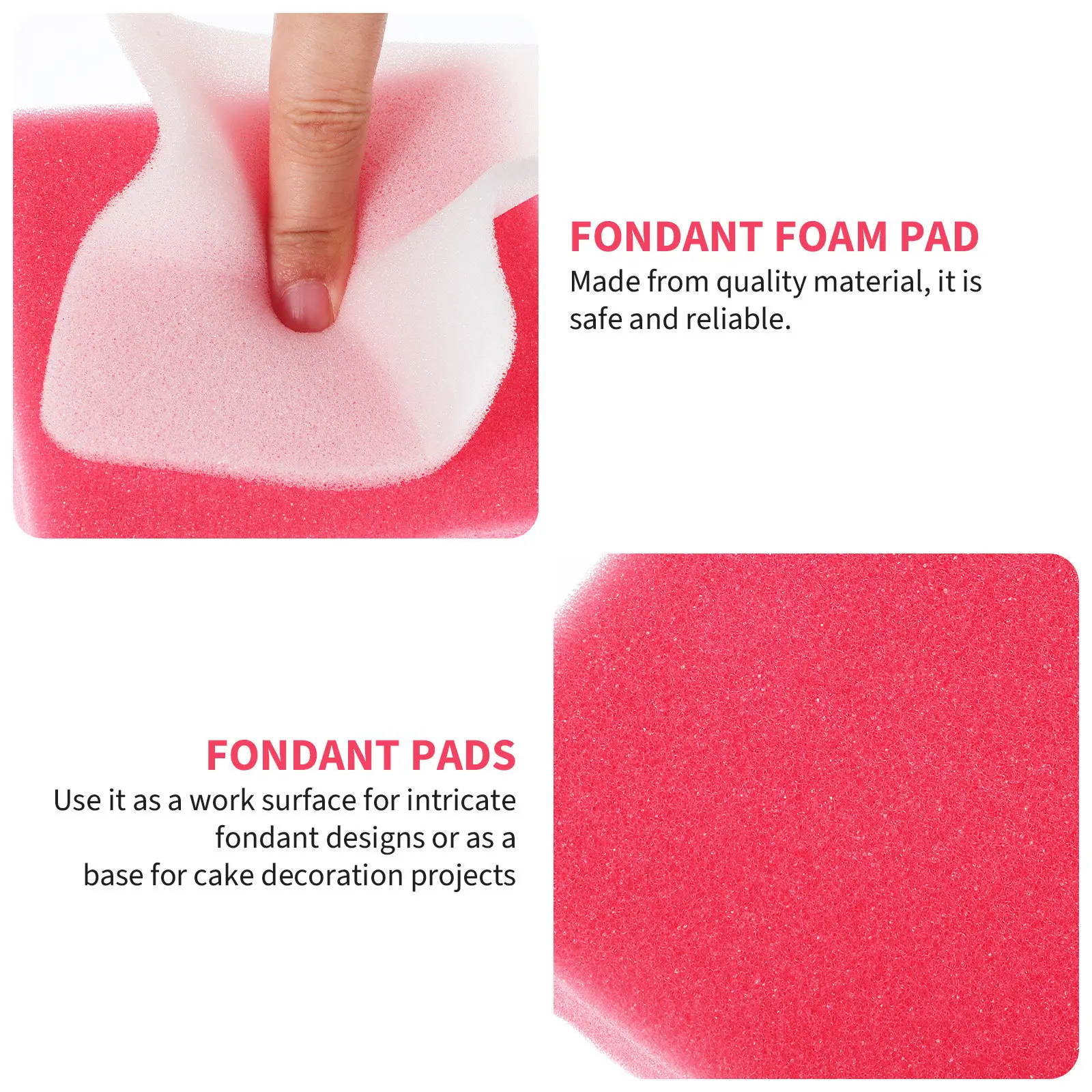 

1Set Fondant Shaping Tools Strong Sponge Material Mat for Drying Sugar Flowers Leaves Cake Decoration Projects